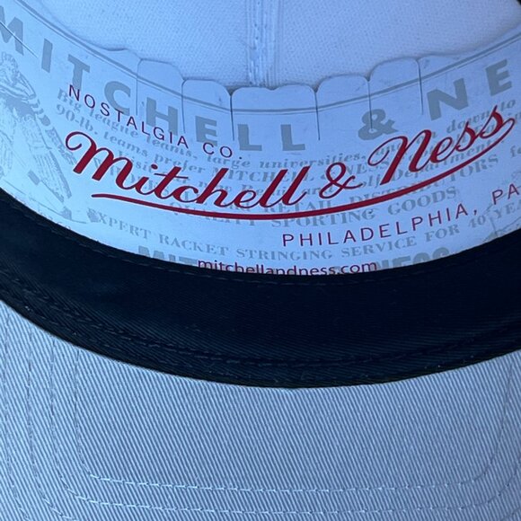 MITCHELL & NESS LOS ANGELES DODGERS SATIN SNAPBACK HAT Off White Adjustable NEW - Picture 4 of 4
